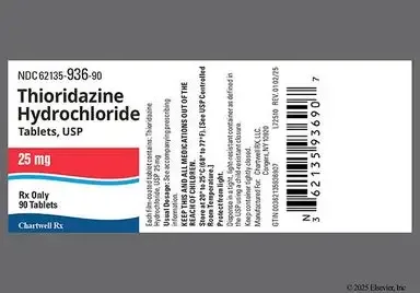 Thioridazine (Mellaril) 10mg — envoi discret, €0.52