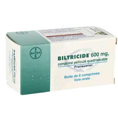 Prix Biltricide 600mg générique : €1.34 · livraison FR